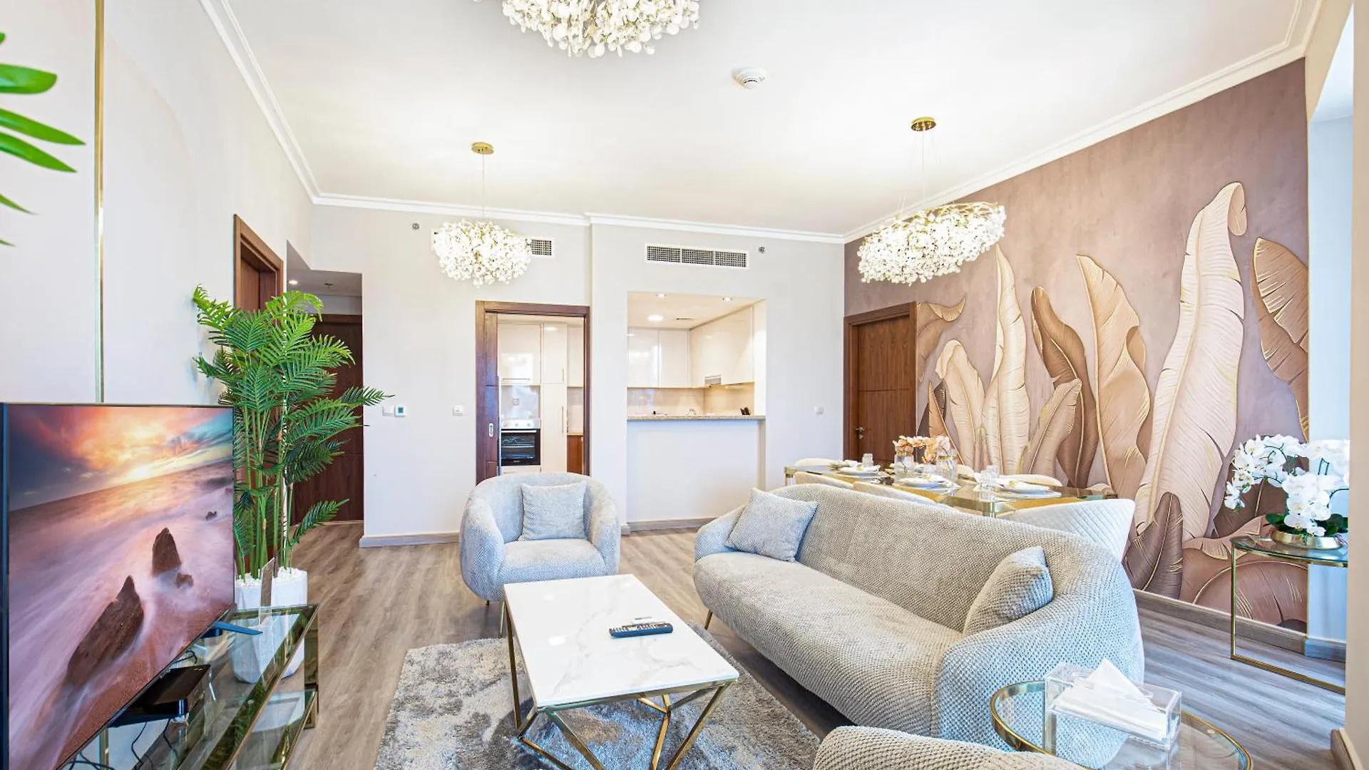 Magnificent Luxurious 2 Bedroom With City Skyline & Sea View Dubai Apartment